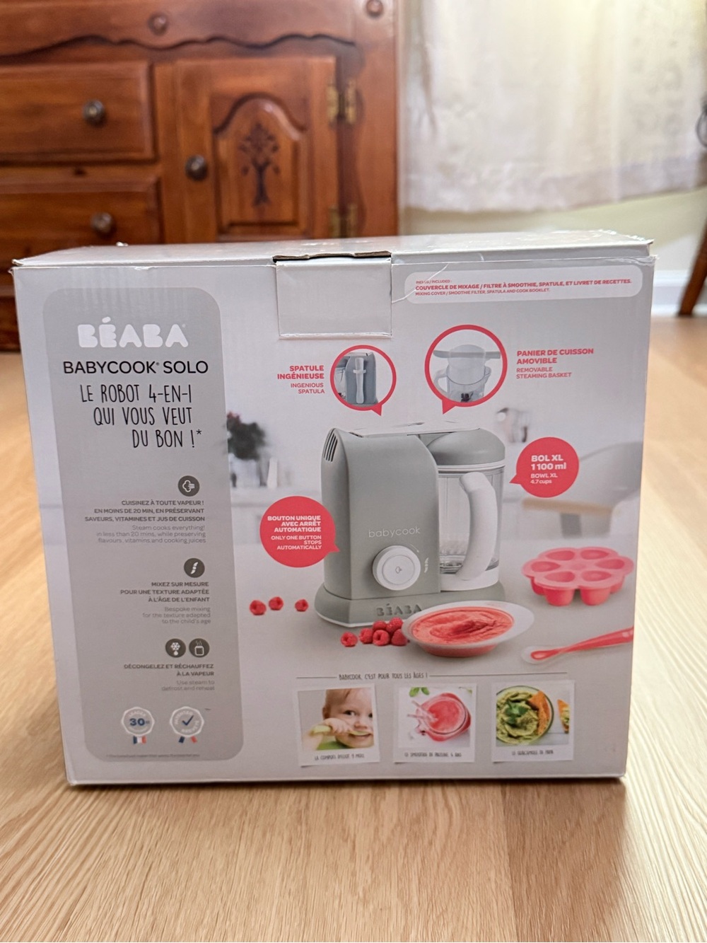 BEABA Babycook Solo 4-in-1 Baby Food Maker - Gray